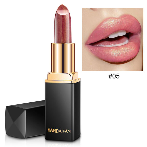 Pearlescent Metallic Lipstick – Shiny Finish, Color Shift with Temperature, Gilt Shine - Image 4