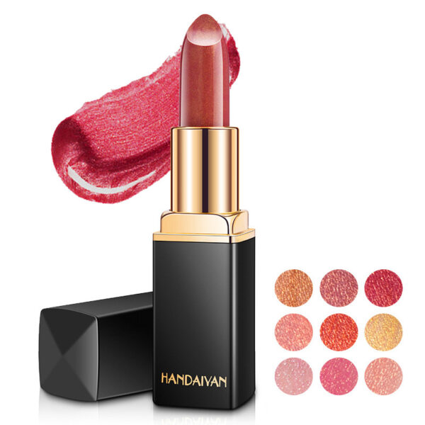 Pearlescent Metallic Lipstick – Shiny Finish, Color Shift with Temperature, Gilt Shine - Image 5