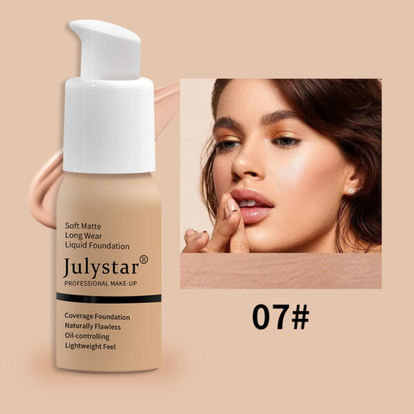 Waterproof Liquid Foundation – Long-Lasting, No-Transfer Concealer - Image 3
