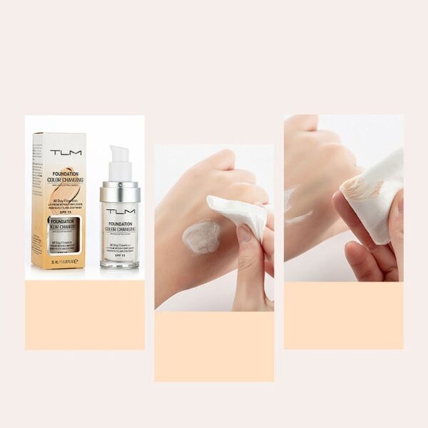 Liquid Foundation & Concealer – Natural Color, Portable BB Cream - Image 2