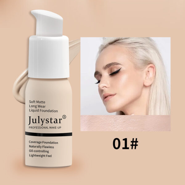 Waterproof Liquid Foundation – Long-Lasting, No-Transfer Concealer - Image 10