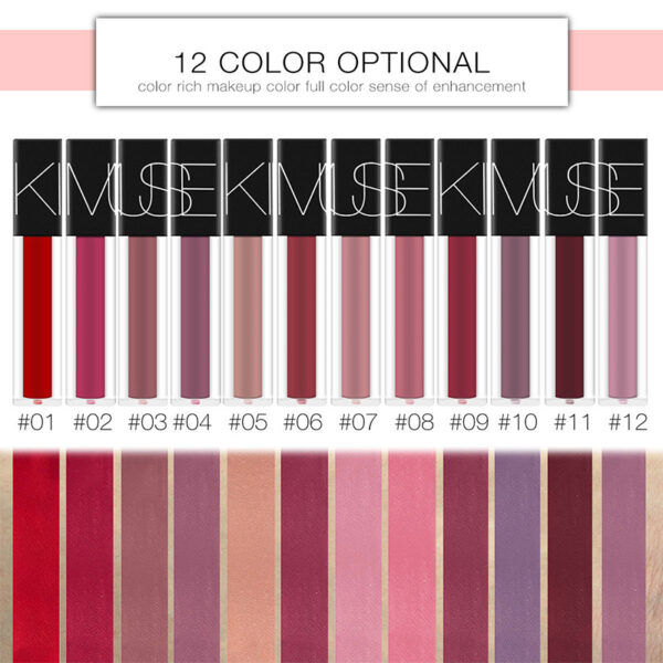 KIMUSE Liquid Matte Lipstick – Smudge-Proof, Lightweight & All-Day Wear Lip Makeup - Image 2