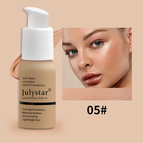 Waterproof Liquid Foundation – Long-Lasting, No-Transfer Concealer - Image 6